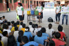 Estudiantes de la Unidad Educativa “Juan Ardaya Méndez” participando de las actividades ambientales