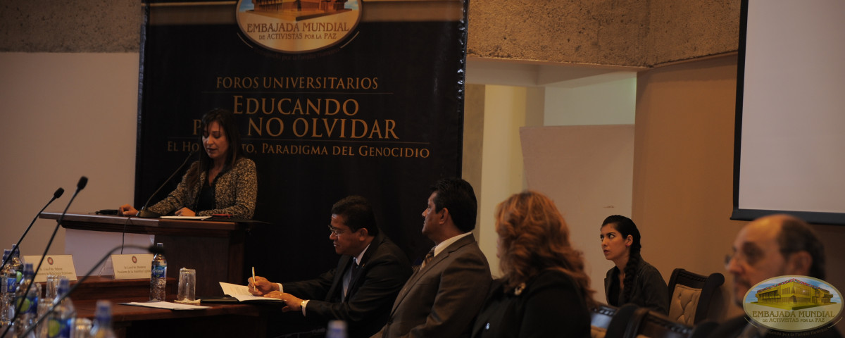 Lic Rocío Leyva en palabras de Bienvenida Derechos Humanos
