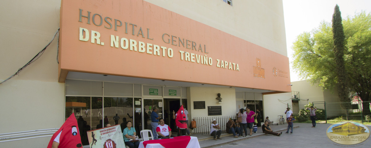 Donación en hospital.