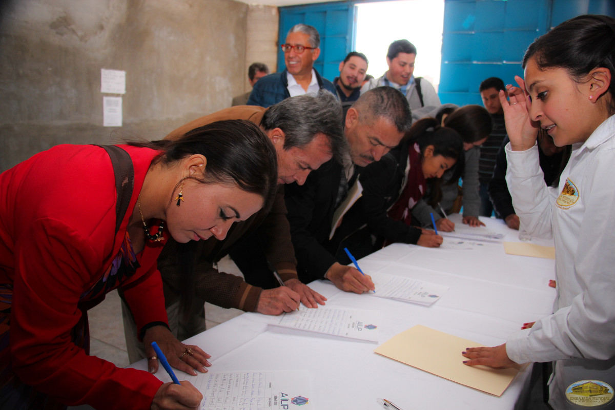 Firma de convenio por una cultura de paz en la sociedad