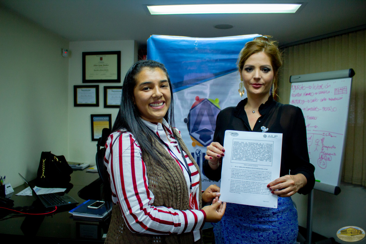 Higher education in Colombia adhering to the signing of agreements with the ALIUP.