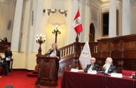 Presentación del proyecto "Huellas para No Olvidar" en el Congreso de la República del Perú