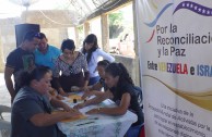 The collection of signatures successfully continued in Venezuela for peace and reconciliation.