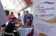 The collection of signatures successfully continued in Venezuela for peace and reconciliation.