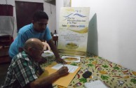 The collection of signatures successfully continued in Venezuela for peace and reconciliation.