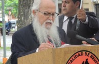 Inauguración del Monumento “Huellas para no olvidar” en plaza pública de la Ciudad de las Esculturas, Argentina