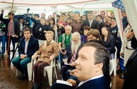 Inauguration of the monument "Traces to Remember" in the public square of Cuidad de las Esculturas