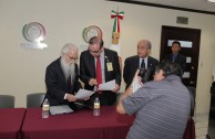 "Traces to Remember" plaque is revealed in the legislative branch facilities in Mexico