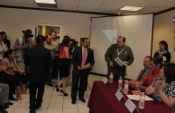 "Traces to Remember" plaque is revealed in the legislative branch facilities in Mexico