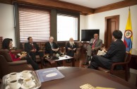 Meeting at the Constitutional Palace in Bogotá, Colombia