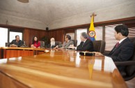 Meeting at the Constitutional Palace in Bogotá, Colombia