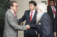 Meeting at the Constitutional Palace in Bogotá, Colombia