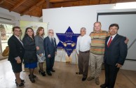 Unveiling of a Holocaust survivor's plaque and Argentina's military dictatorship at the former headquarters of ESMA