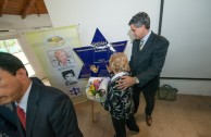 Unveiling of a Holocaust survivor's plaque and Argentina's military dictatorship at the former headquarters of ESMA