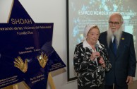 Unveiling of a Holocaust survivor's plaque and Argentina's military dictatorship at the former headquarters of ESMA