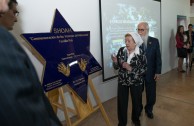 Unveiling of a Holocaust survivor's plaque and Argentina's military dictatorship at the former headquarters of ESMA