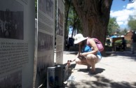 Photographic Exhibition of the Traces to Remember project at the Tilcara public plaza