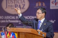 Dr. Camilo Montoya Reyes (Colombia), en la ponencia: “El delito de genocidio en el ámbito del Derecho Penal Internacional”
