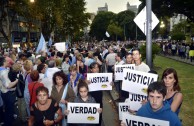 March requesting justice for the prosecutor Nisman Argentina