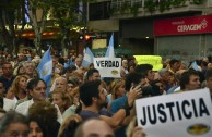 March requesting justice for the prosecutor Nisman Argentina