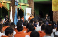 Three day conference in Basic Education, Media and Diversified Schools, which received the GEAP and the Forum: "Educating to Remember" in Guatemala