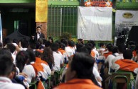 Three day conference in Basic Education, Media and Diversified Schools, which received the GEAP and the Forum: "Educating to Remember" in Guatemala