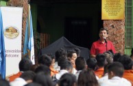 Three day conference in Basic Education, Media and Diversified Schools, which received the GEAP and the Forum: "Educating to Remember" in Guatemala