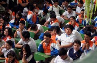 Triple Jornada en Colegios de Educación Básica, Media y Diversificada, reciben a la EMAP y su Foro “Educando para Recordar” en Guatemala