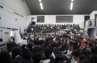 Triple Jornada en Colegios de Educación Básica, Media y Diversificada, reciben a la EMAP y su Foro “Educando para Recordar” en Guatemala