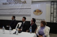 Three day conference in Basic Education, Media and Diversified Schools, which received the GEAP and the Forum: "Educating to Remember" in Guatemala