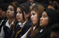 Three day conference in Basic Education, Media and Diversified Schools, which received the GEAP and the Forum: "Educating to Remember" in Guatemala