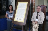 Three day conference in Basic Education, Media and Diversified Schools, which received the GEAP and the Forum: "Educating to Remember" in Guatemala