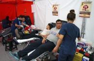 619 unidades de sangre para la salud de la población en Chile