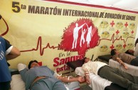 Ecuador apoya la 5 maratón internacional de donación de sangre