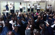 As an action for peace, the Armenian Genocide was remembered by students of the "Patricias Mendocinas" College in Argentina