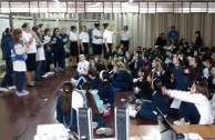 As an action for peace, the Armenian Genocide was remembered by students of the "Patricias Mendocinas" College in Argentina