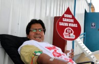 Perú participated in the 5th International Blood Drive Marathon, Life is in the Blood