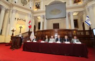 En una sesión solemne en el Congreso de la República del Perú, la EMAP presenta el proyecto "Huellas para no olvidar".