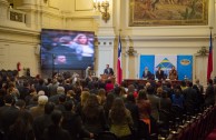 El acto de instalación de la CUMIPAZ fue presidido por el Presidente de la Corte Suprema de Justicia del Estado, Dr. Sergio Muñoz Gajardo y  el Dr. William Soto Santiago, Director Ejecutivo de la Embajada Mundial de Activistas por la Paz (EMAP) y Presidente de la CUMIPAZ 2015.