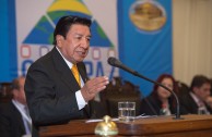 The President of the First Appeals Court of the High Court of Justice in Peru, Dr. Percy Maximo Gomez Benavides, participated during the third table at the Judicial Session of CUMIPAZ, where he spoke on the “Proposal for the revision and amendment of the Convention for the Prevention and Punishment of the Crime of Genocide, the Rome Statute and other correlative regulations.”