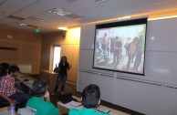 Volunteers of the GEAP during the closing of the "Tree Week" campaign, Argentina