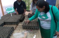 Volunteers of the GEAP during the closing of the "Tree Week" campaign, Argentina