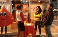 Awareness in the Chaco, Argentina during the 6th International Blood Drive Marathon