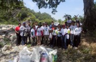 Voluntarios de la EMAP en Honduras realizaron limpieza del Río Tocoa