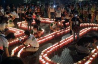 Volunteers from the GEAP in different countries join EARTH HOUR