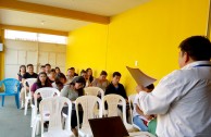 Voluntarios en preparativos a la celebración del día del agua y de los bosques para el 21 y 22 de Marzo