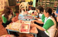 Voluntarios en preparativos a la celebración del día del agua y de los bosques para el 21 y 22 de Marzo