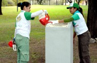 Activistas de la EMAP realizan labores de mantenimiento al Bosque William Soto