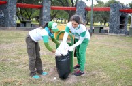 Activistas de la EMAP realizan labores de mantenimiento al Bosque William Soto