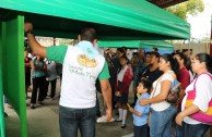 Around 1,600 Salvadoran students and teachers showed their interest in the future of Mother Earth